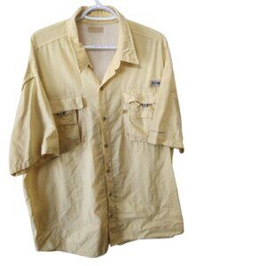Columbia PFG Omni-Shade Fishing Shirt - Yellow - Fits L/XL